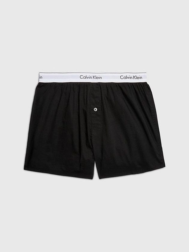 Calvin Klein USA 2 Pack Slim Fit Boxers - Modern Cotton Mens Briefs Black 9018465-UR